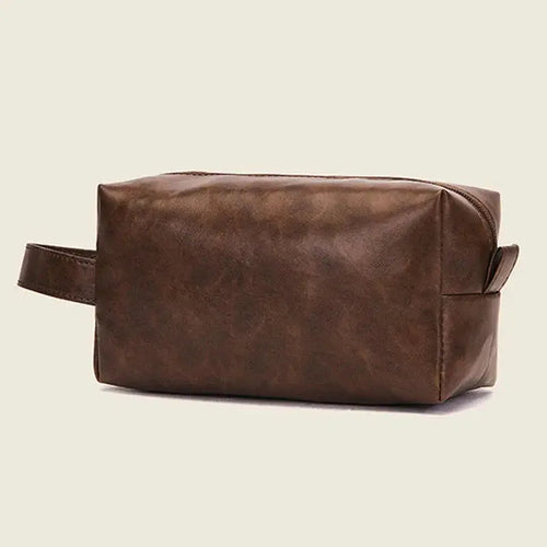 Trousse toilette Homme Vintage Initiale Personnalisée - Voyage Serein