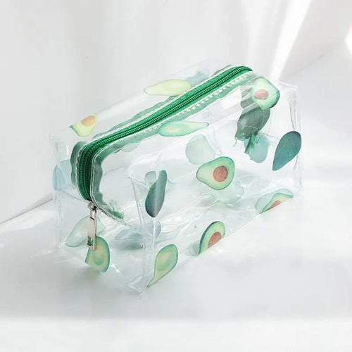 trousse toilette femme transparente avocats