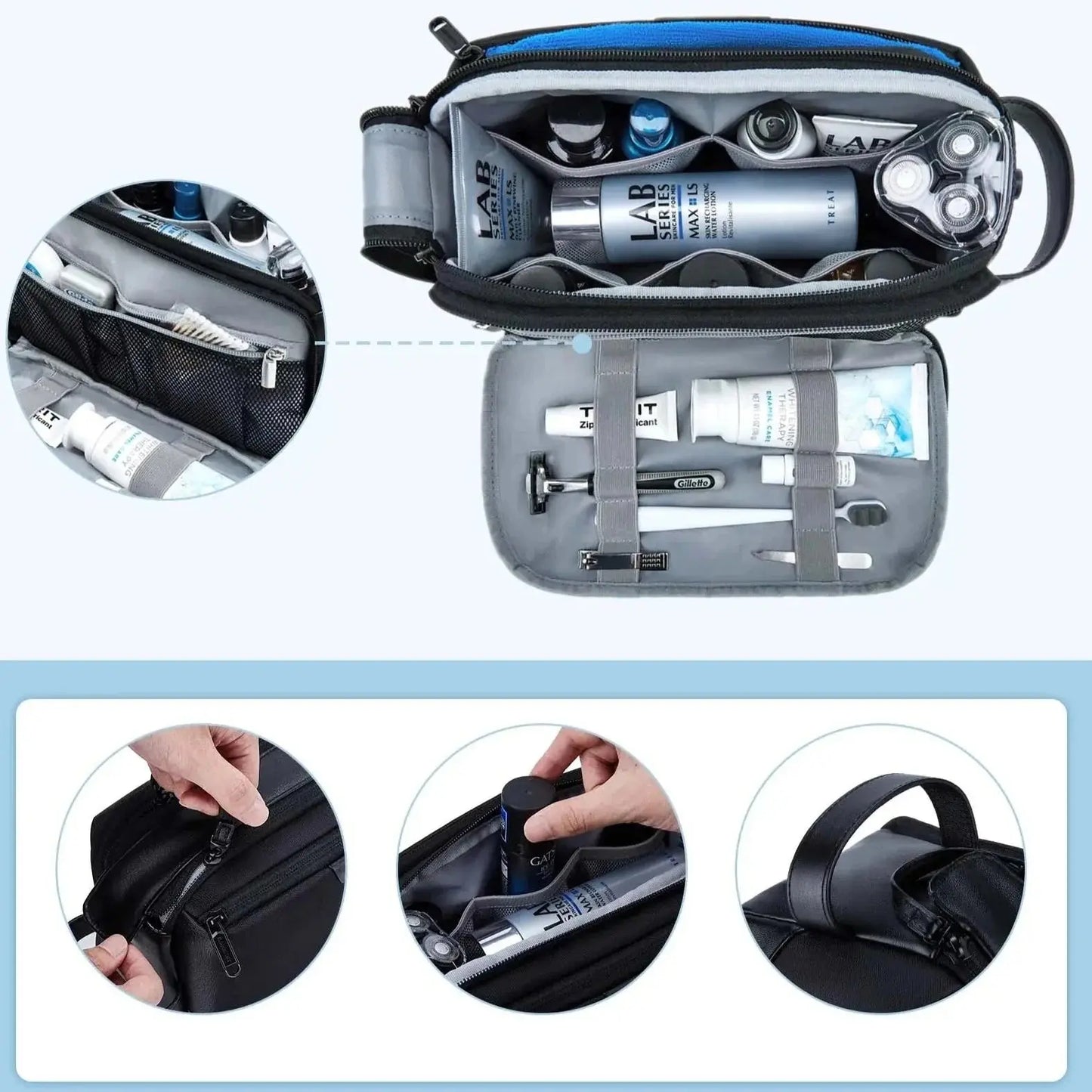 Trousse toilette homme Grand Volume - Voyage Serein