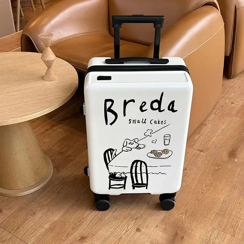 Valise Cabine à Motif Artistique - Voyage Serein