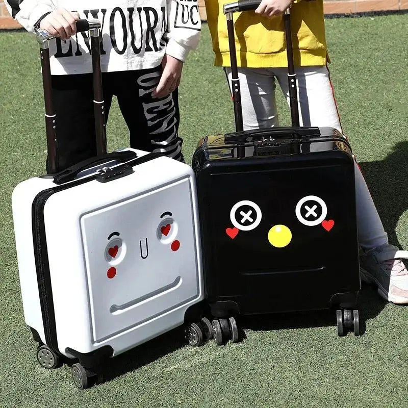 Valise Enfant Visage Robot Rigolo - Voyage Serein