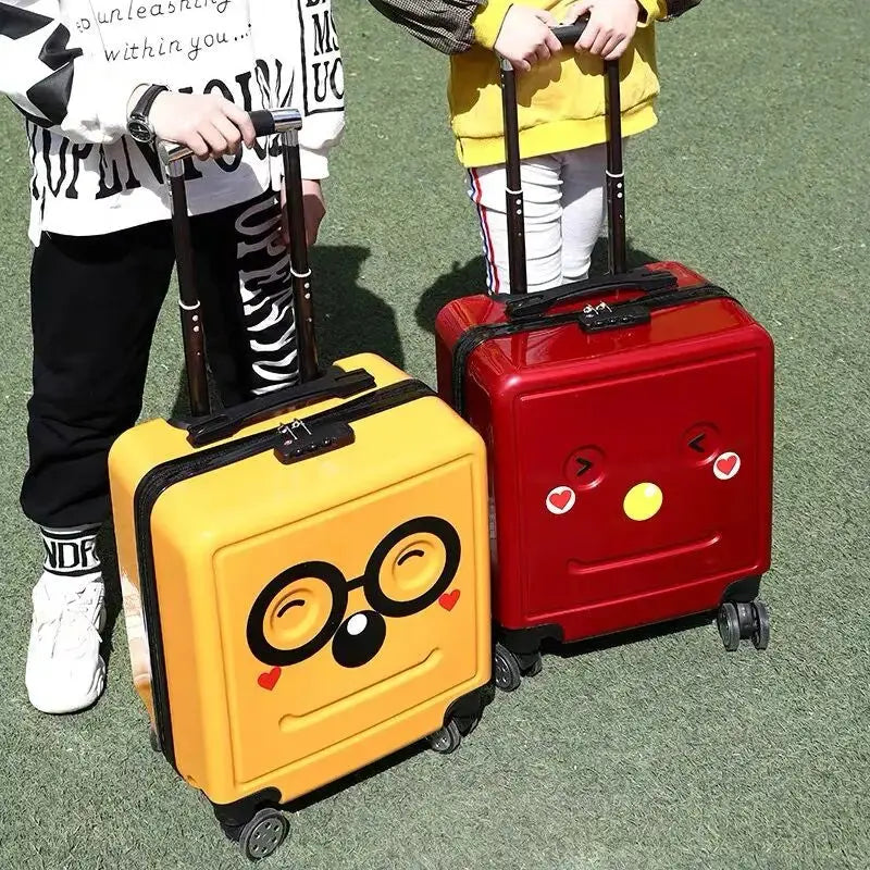 Valise Enfant Visage Robot Rigolo - Voyage Serein