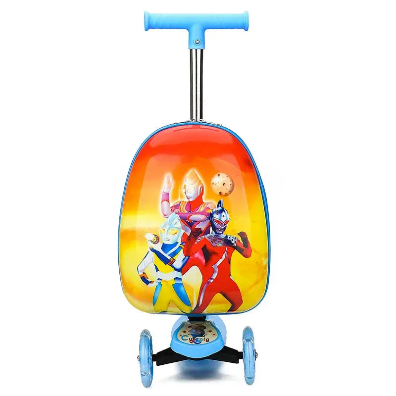Valise Trottinette Enfant avec Roues lumineuses - Voyage Serein