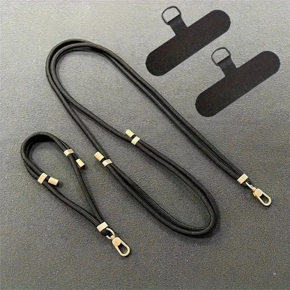 Cordon Téléphone Bandoulière Couleur Unie - Voyage Serein