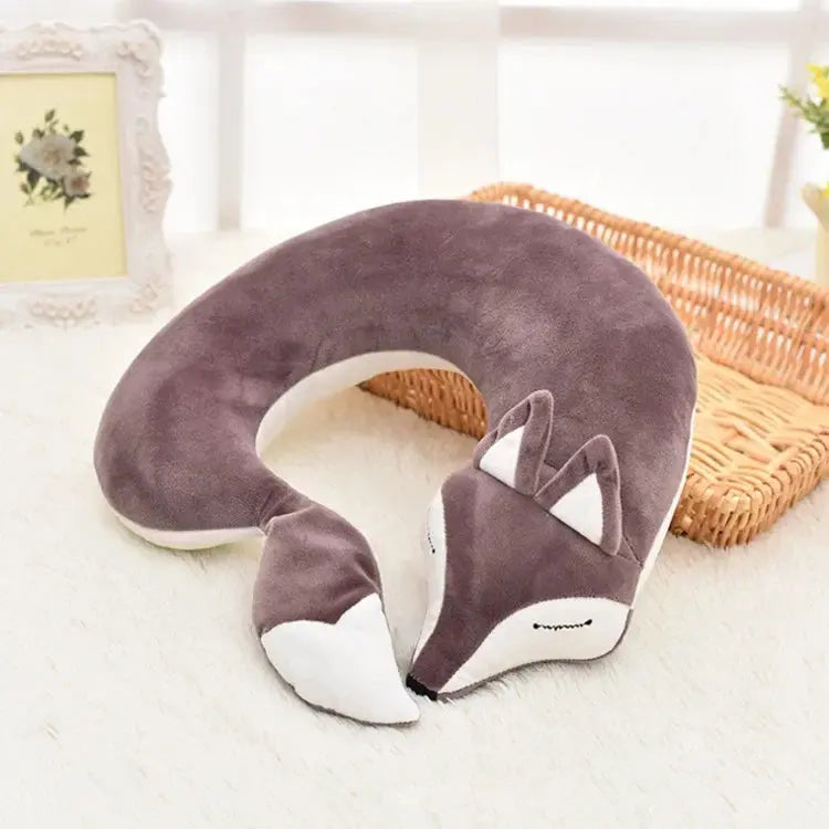 Coussin de Voyage Renard Violet - Voyage Serein