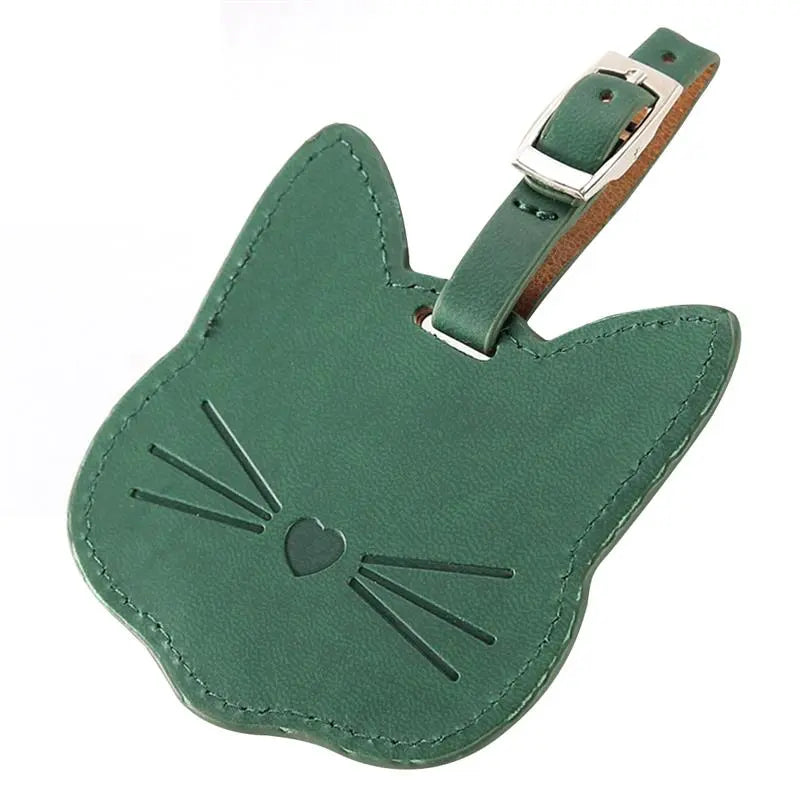 étiquette valise chat mignon