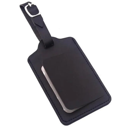 etiquette bagage cuir travelbasics