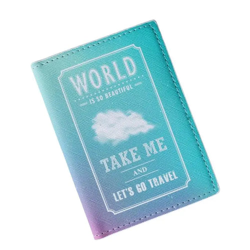 Etui Passeport World Is So Beautiful - Voyage Serein