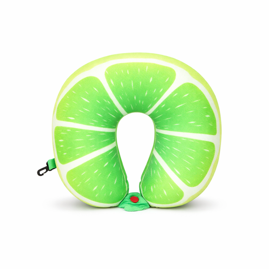 Coussin de voyage orange verte