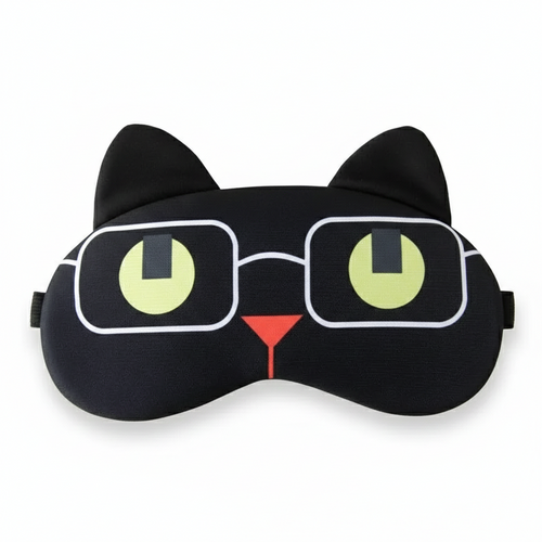 Masque de Sommeil Chat Noir
