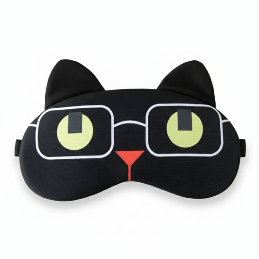 Masque de Sommeil Chat Noir