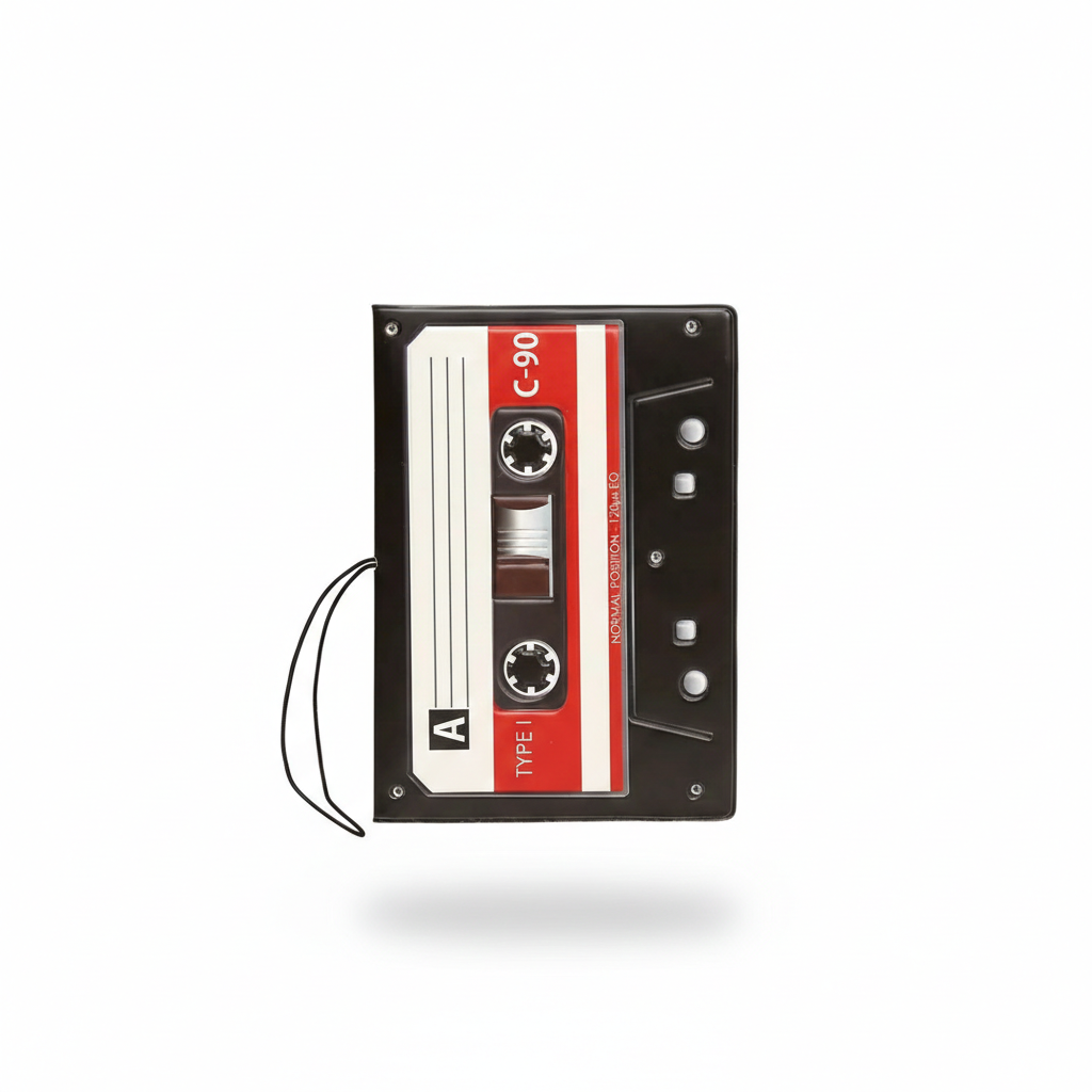 Etui Passeport Look Cassette Retro