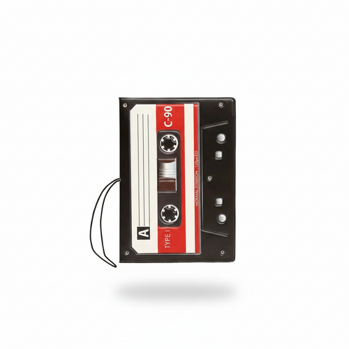 Etui Passeport Look Cassette Retro
