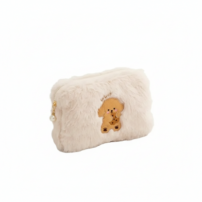 Trousse de Toilette Bebe Chien Beige