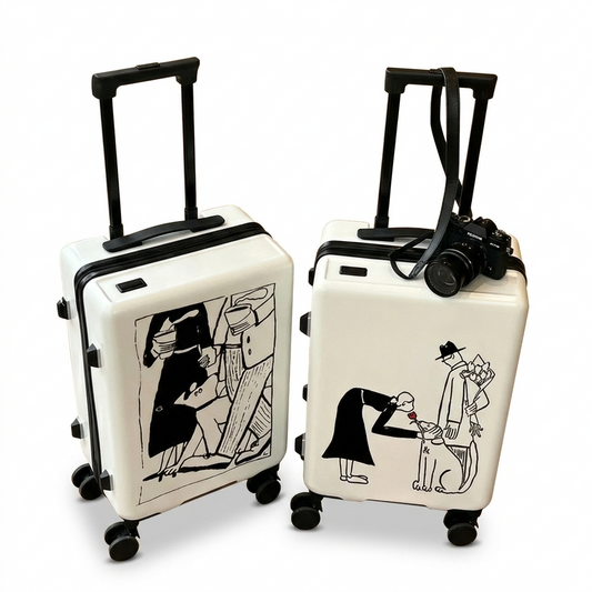Valise Soute à Motif Artistique
