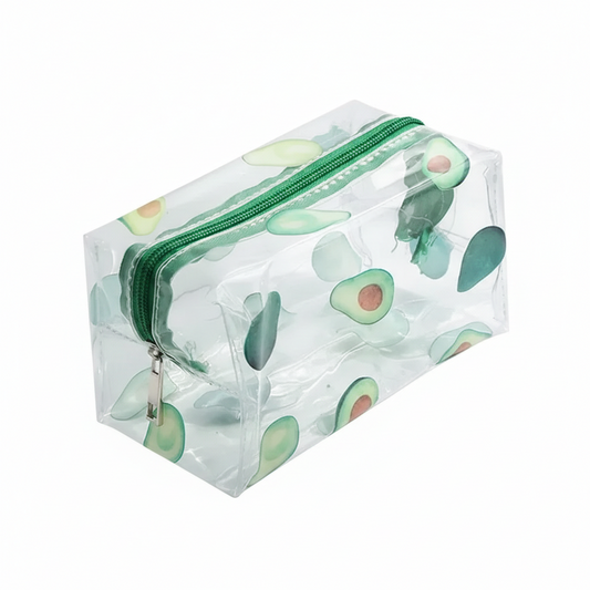 Trousse toilette femme Transparente Look Avocat