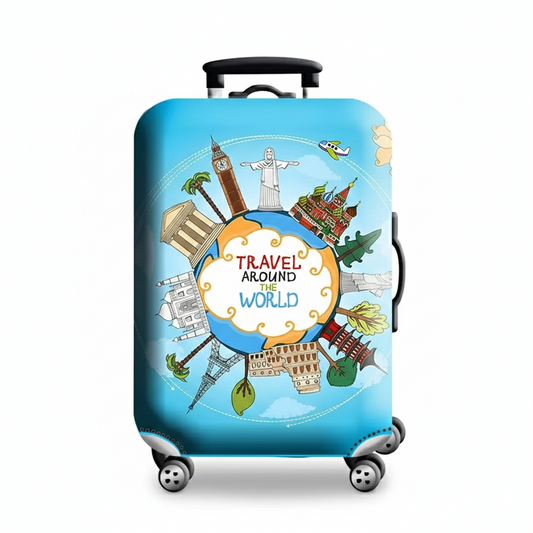 Housse Valise Travel Aroud the Word