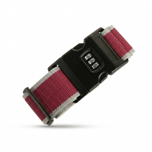 Sangle Valise Sécurité à Code Lot de 2 Rouge et Gris