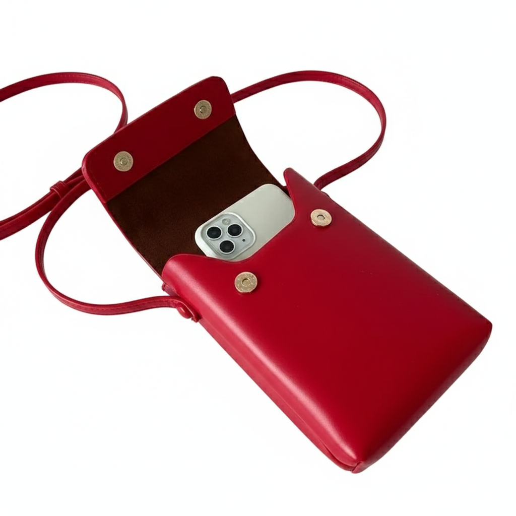 Mini Sac à Bandoulière pour Téléphone Sobre