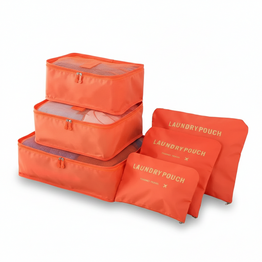 Organisateur de valise Laundry Pouch Lot 6 Orange