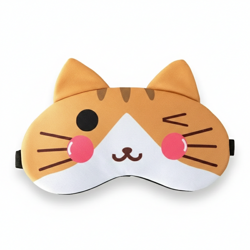 Masque de Sommeil Chat Orange