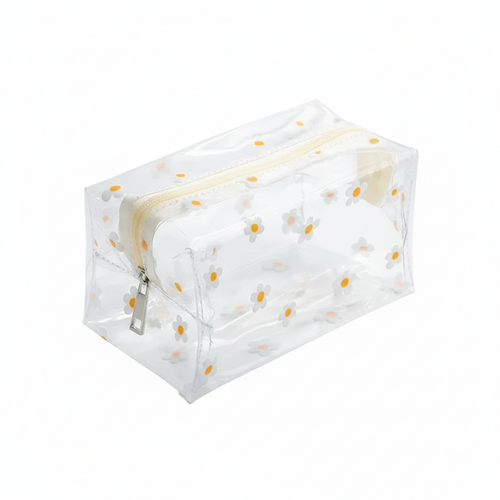 Trousse Toilette Femme Transparente Look Marguerite