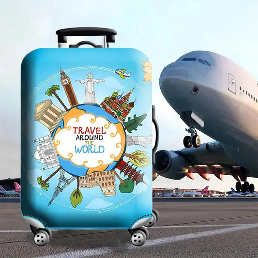 Housse Valise Travel Aroud the Word - Voyage Serein