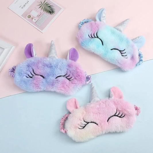 Masque de sommeil Licorne Peluche - Voyage Serein