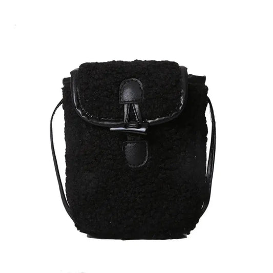 Mini Sac à Bandoulière pour Téléphone et Cartes Laine - Voyage Serein