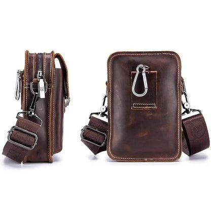 Mini Sac à Bandoulière pour Téléphone et Cartes Rétro - Voyage Serein