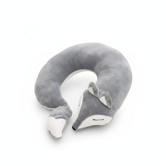 Coussin de Voyage Renard Gris