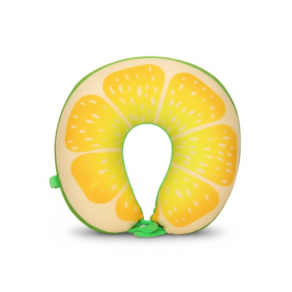 Coussin de voyage citron vert