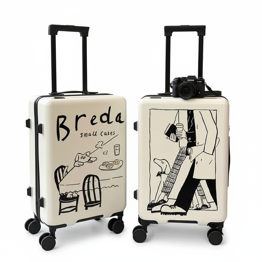 Valise Cabine à Motif Artistique