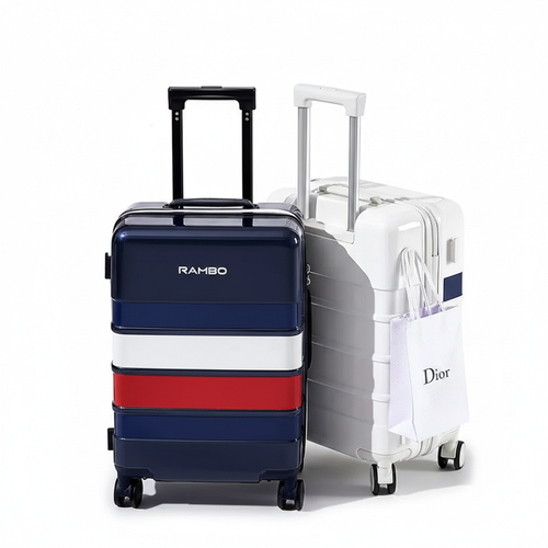 Valise Cabine avec rayure de couleur