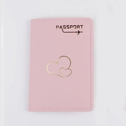 protège passeport couple coeurs