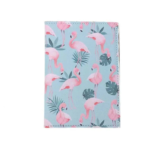 etui passeport flamants roses