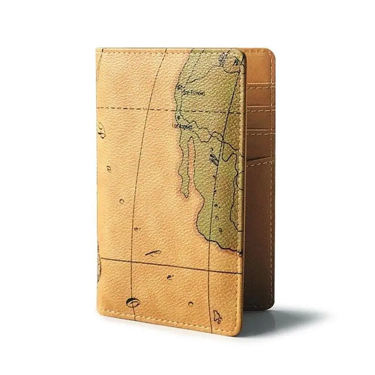 Protege Passeport Carte Antique - Voyage Serein