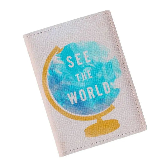 Protège-Passeport Globe "See The World" - Voyage Serein
