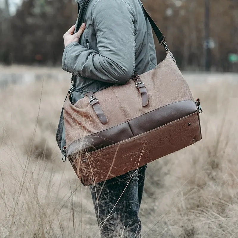 Sac de Voyage Élégant et Vintage - Voyage Serein