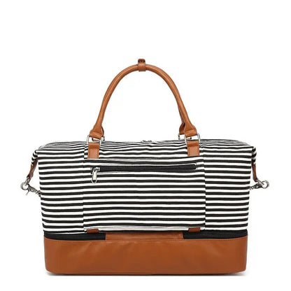 Sac de Voyage Femme Rayures Marines - Voyage Serein