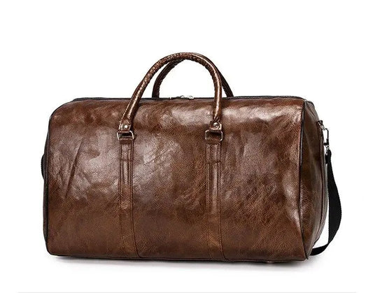 Sac de Voyage Homme Vintage Marron - Voyage Serein