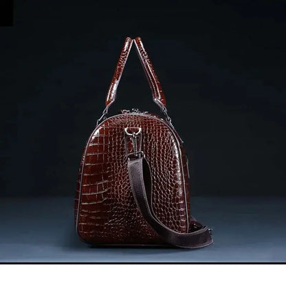 Sac de Voyage Homme en cuir de Crocodile - Voyage Serein
