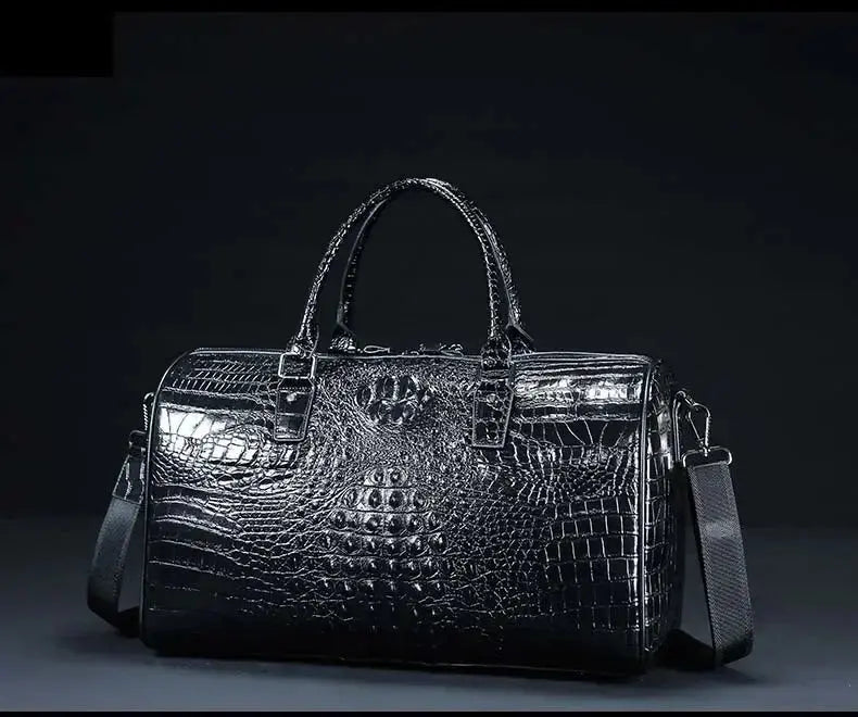 Sac de Voyage Homme en cuir de Crocodile - Voyage Serein