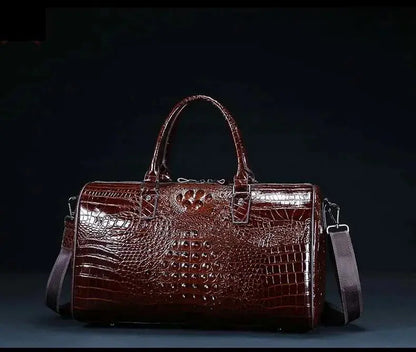 Sac de Voyage Homme en cuir de Crocodile - Voyage Serein
