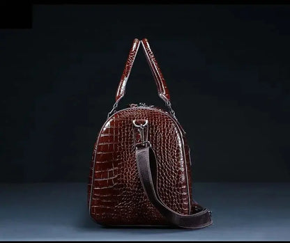 Sac de Voyage Homme en cuir de Crocodile - Voyage Serein