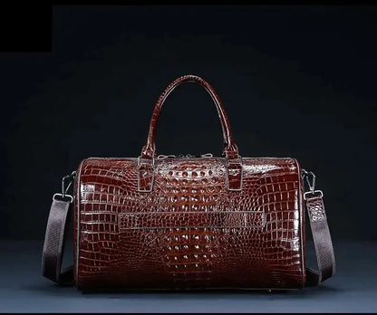 Sac de Voyage Homme en cuir de Crocodile - Voyage Serein