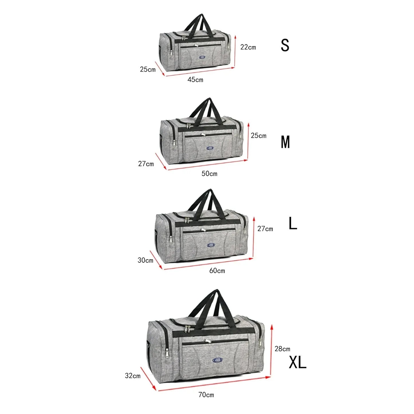 Sac de Voyage Sport et Polyvalent Tissu Oxford - Voyage Serein