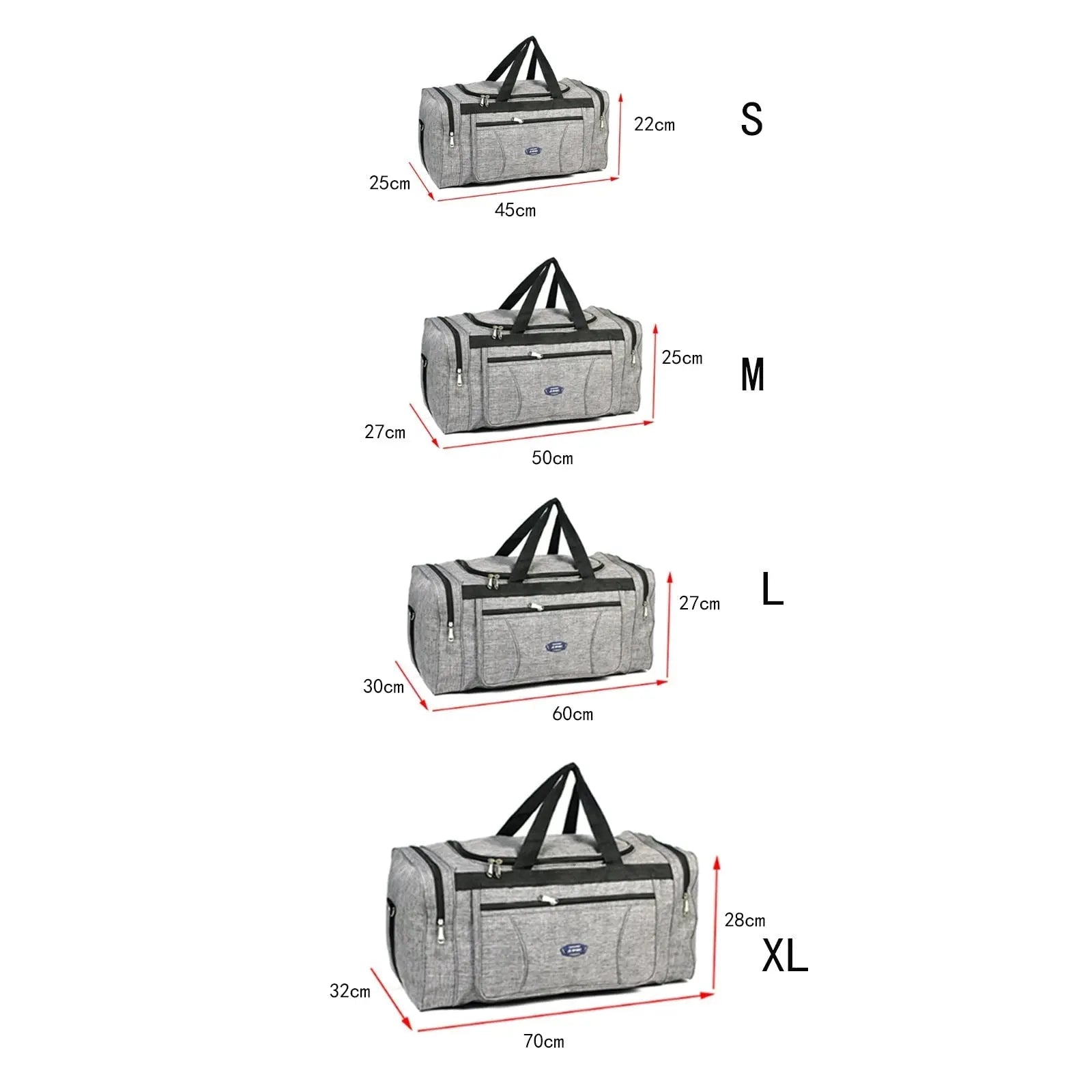 Sac de Voyage Sport et Polyvalent Tissu Oxford - Voyage Serein