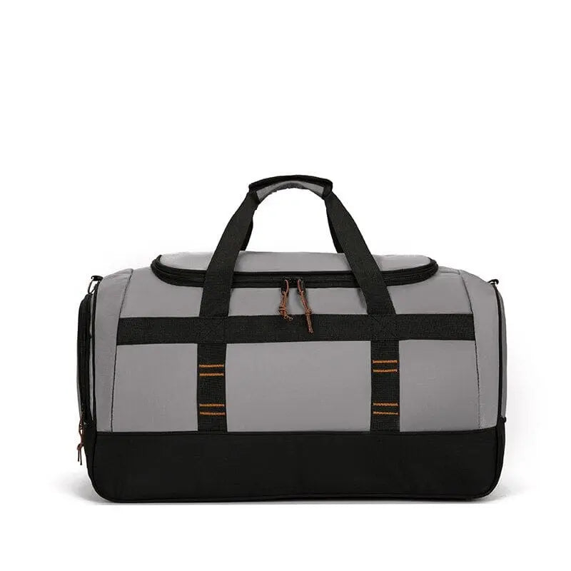 sac voyage compartiment chaussures souple gris
