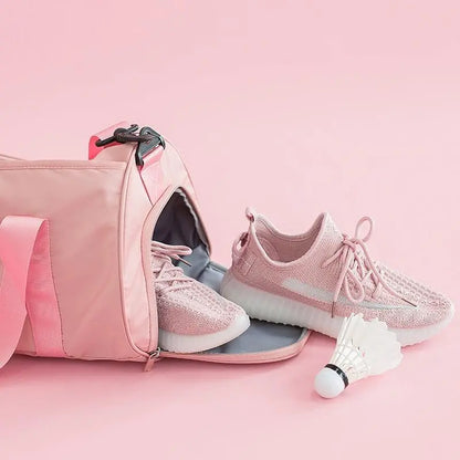 Sac de Voyage avec Poche Chaussures "To Travel To Live" - Voyage Serein